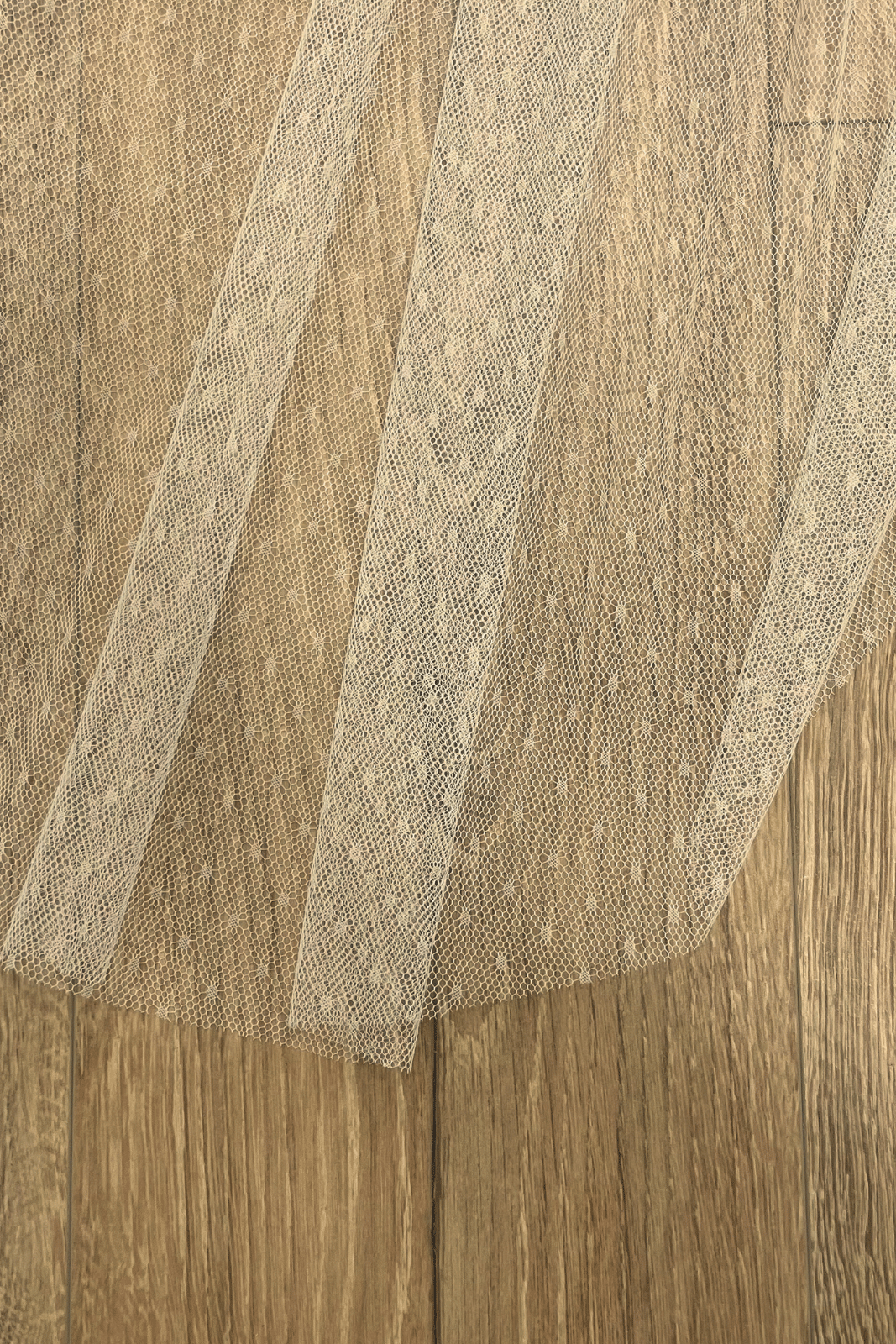 Voile long sans rabat en mousseline 100% soie - Romane