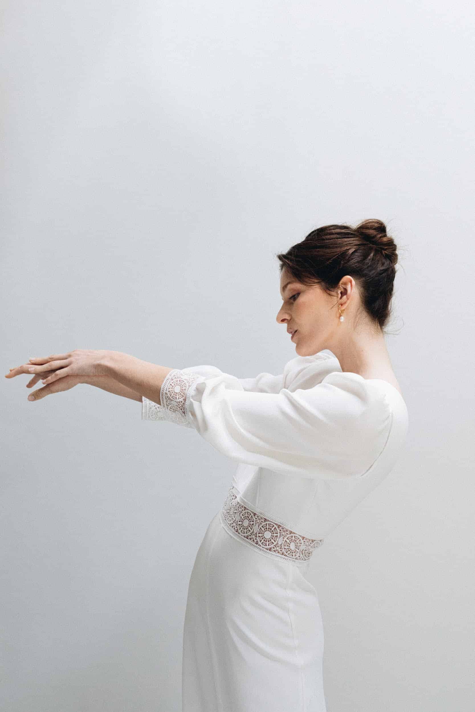 LES ROBES DE MARIÉE MANCHES TROIS-QUARTS | Anne de Lafforest