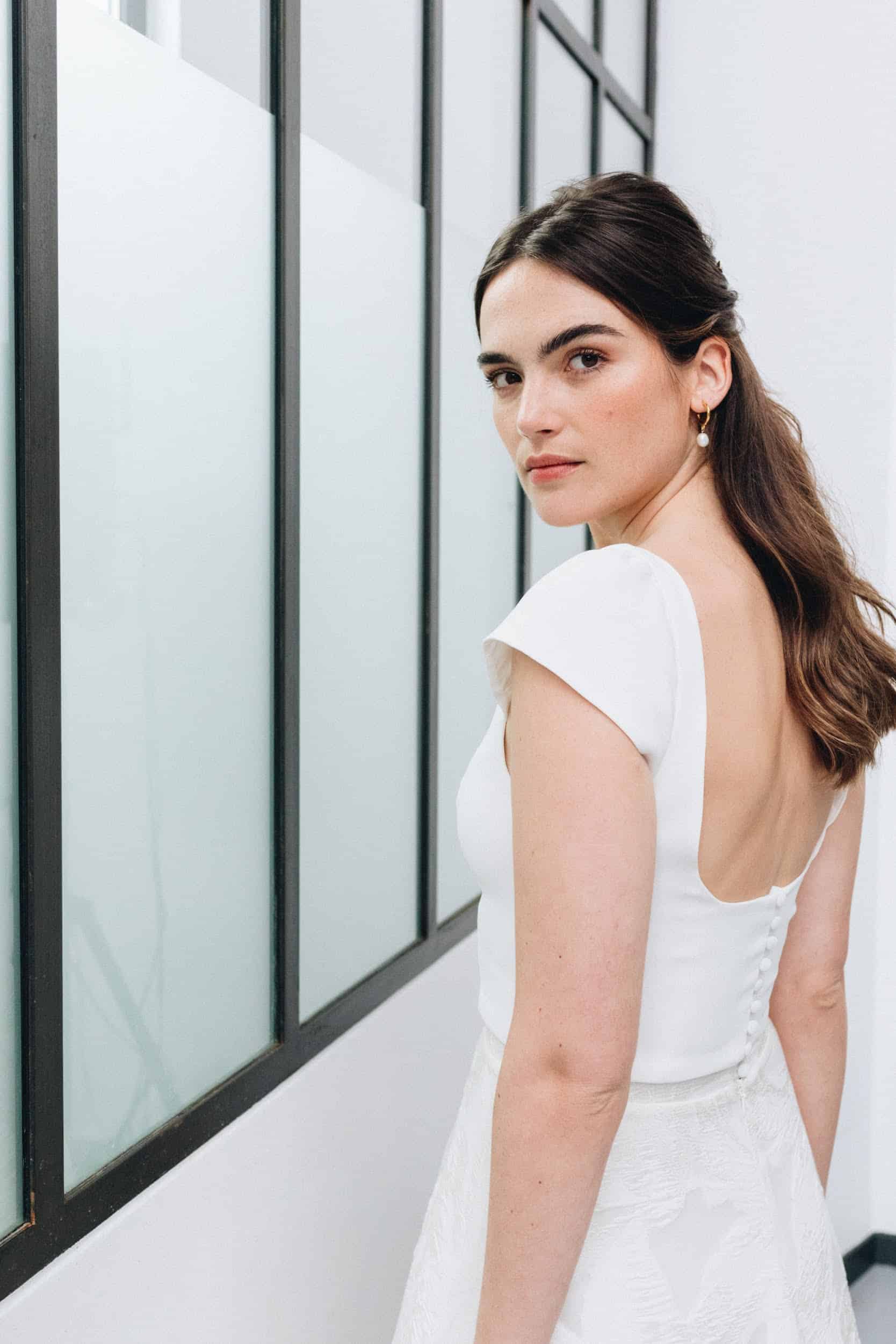 LES ROBES DE MARIÉE MANCHES COURTES | Anne de Lafforest