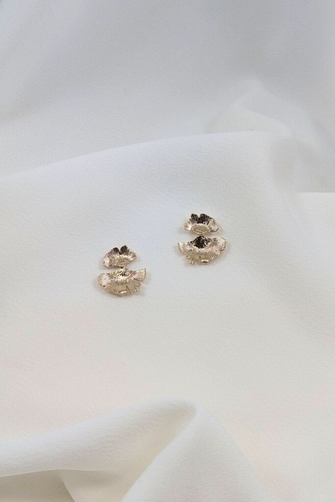 Boucles d'oreilles Adélie plaqué or