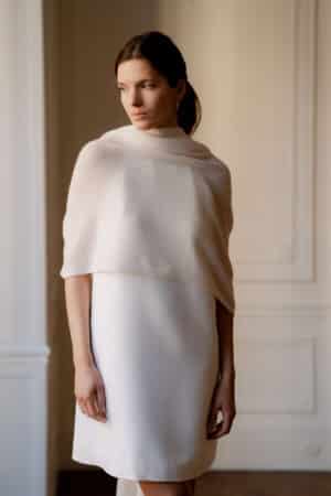 Étole de mariée en cachemire