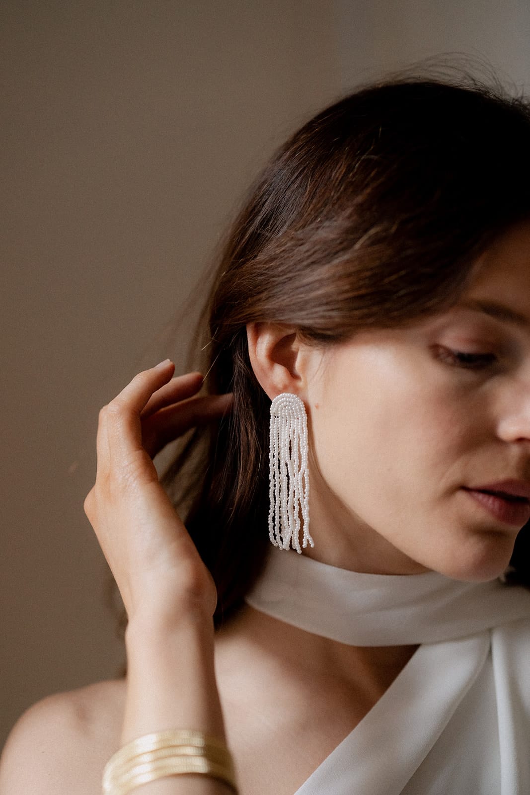 Boucles d'oreille de mariage - Anne de Lafforest