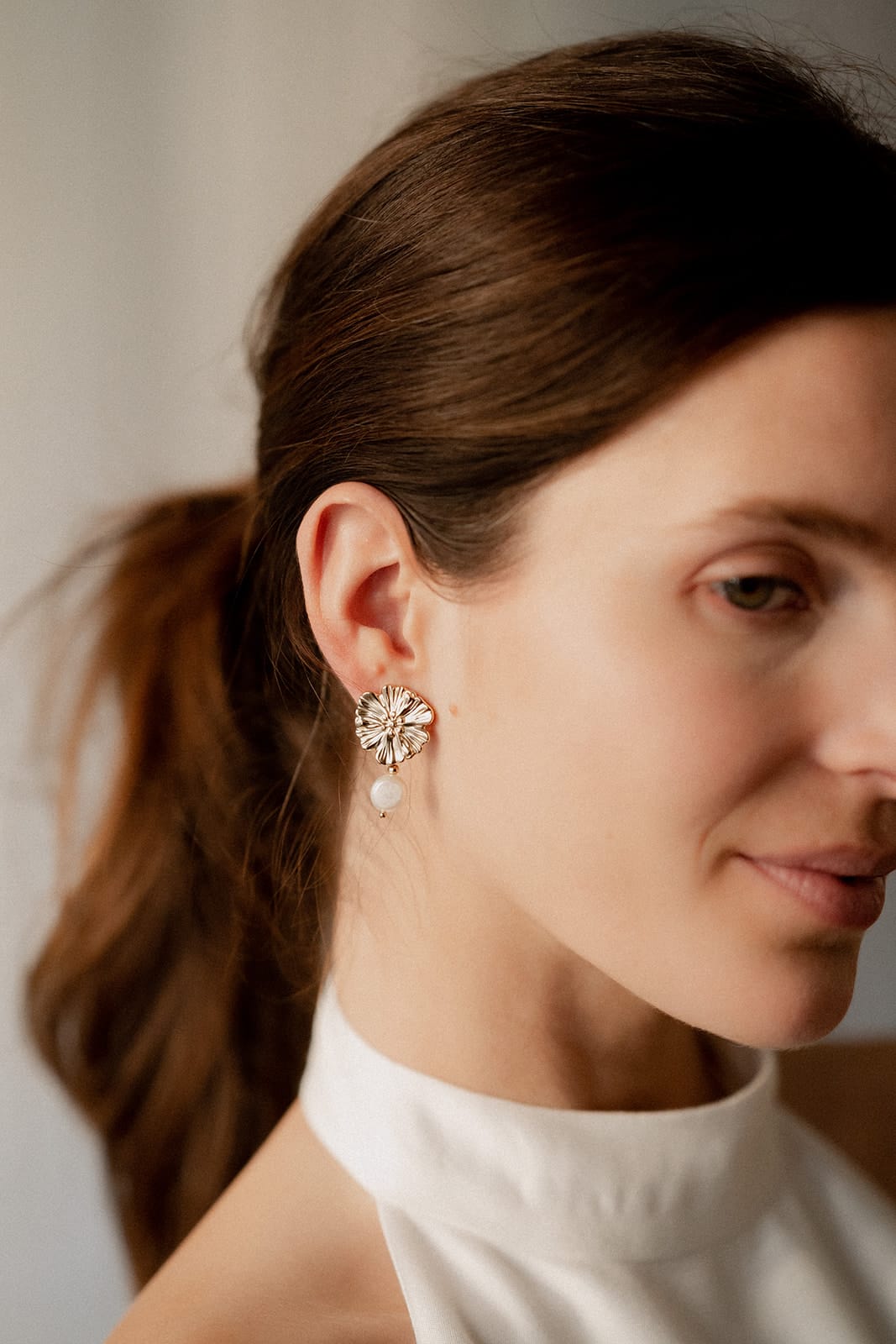 Boucles d'oreille de mariage Capucine